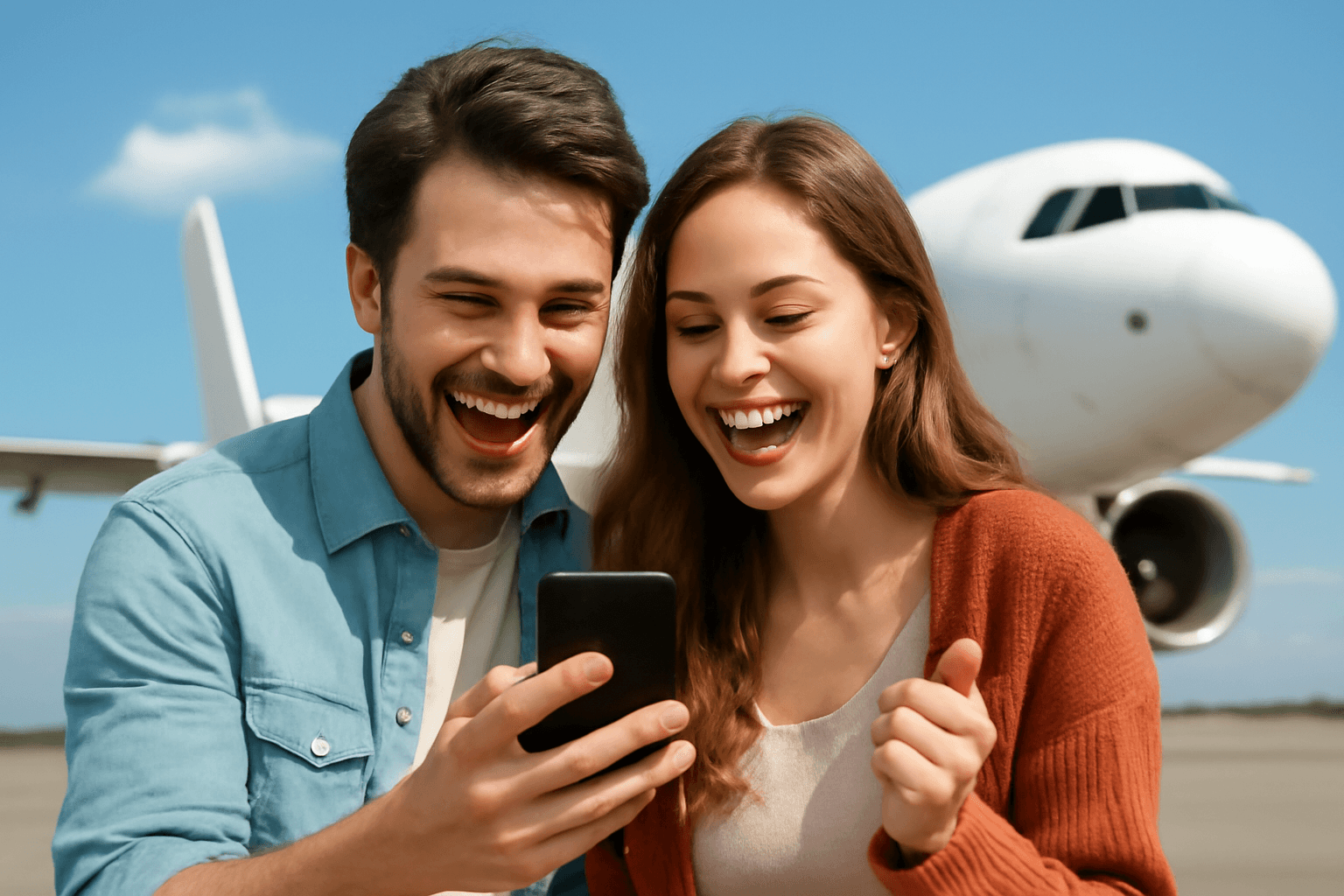 Travelers waiting at airport - flight compensation awareness